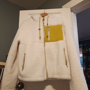 Cozy faux fur jacket/ hoody